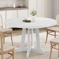 Round Dining Table For 4  With Wooden Base