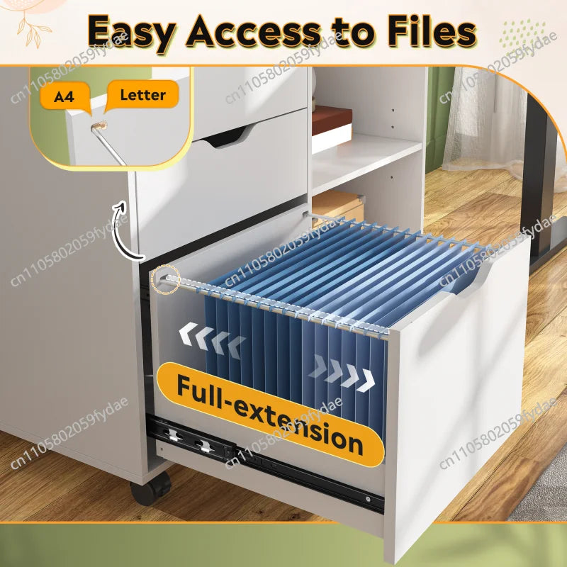 Wood File Filling Cabinet Shelves