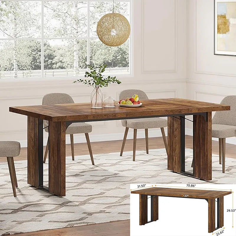 Farmhouse Dining Table for 4-6