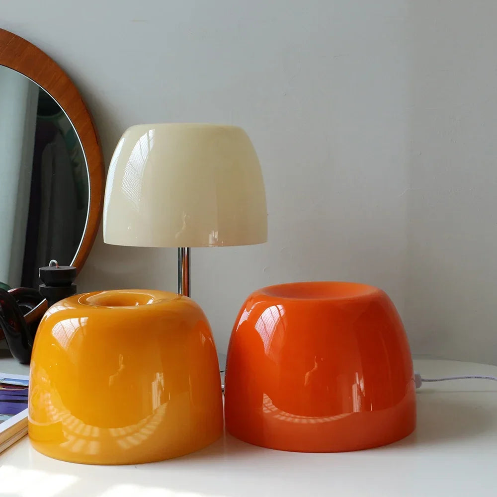 Retro American Glass Table Lamp