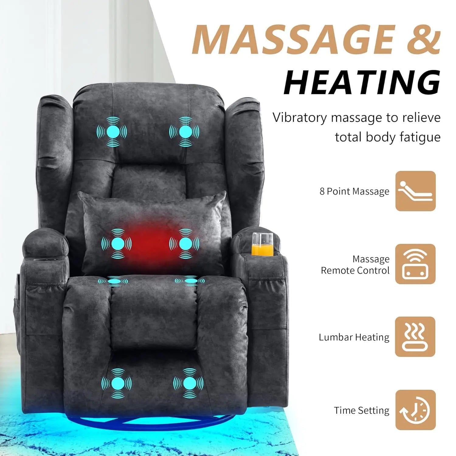 Swivel Rocker Recliner Chair