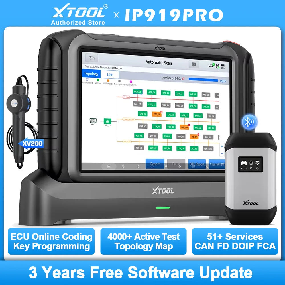 PRO Car Diagnostic Tools Bluetooth Wireless Automotive Scan Tool 51+ Reset