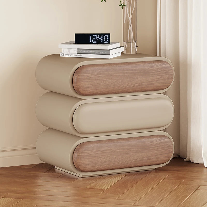 Unique Aesthetic Modern Design Bedside Table Elegant Nightstands