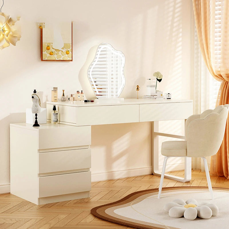 Elegant Minimalist Vanity Table Storage