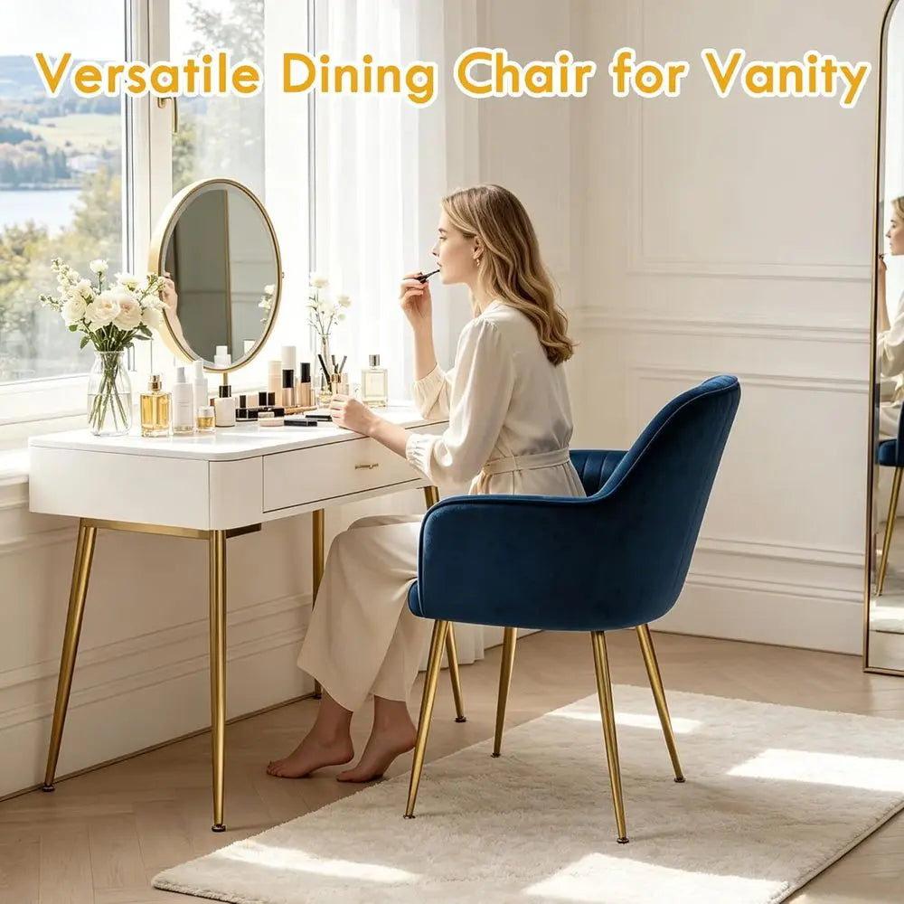 Velvet Dining Chairs Set o 4,