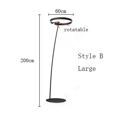 Designer Fishing Floor Lamp LED Living Room