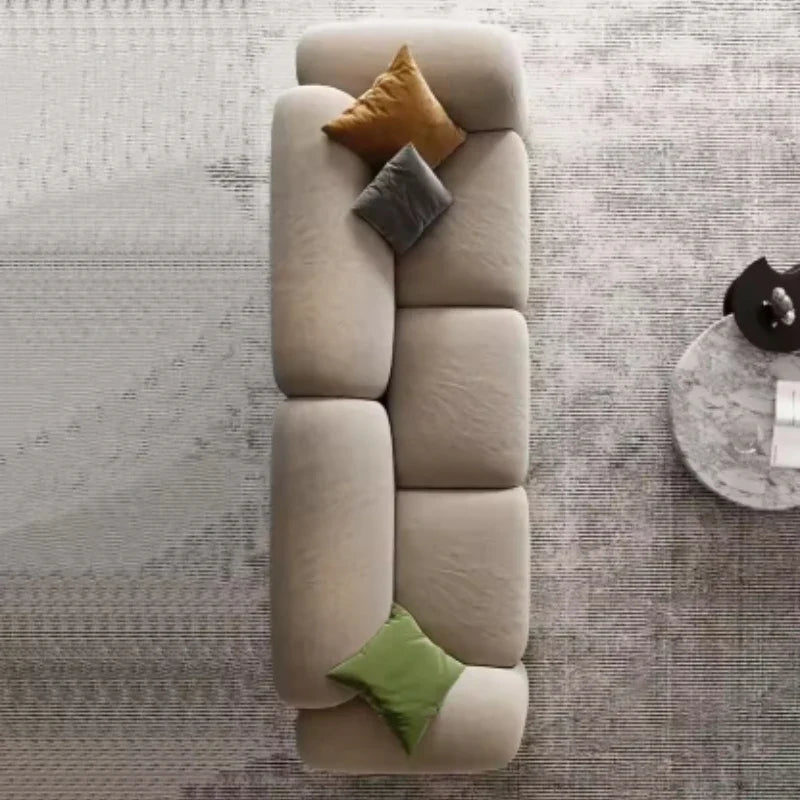 Luxury Modern Living Room Sofas Minimalist Sectional Puff Corner Sofa