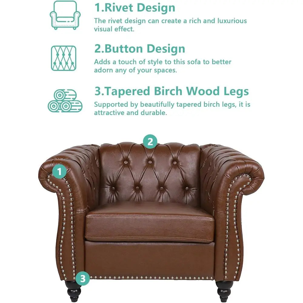 Modern 3-Piece Living Room Set