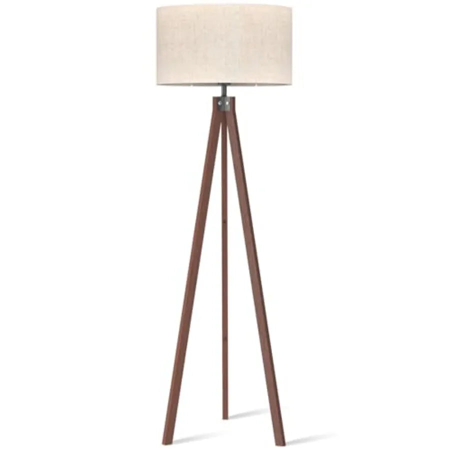 Wood Tripod Floor Lamp