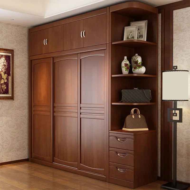 Wardrobe Solid wood sliding door
