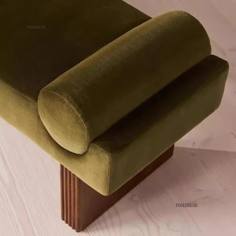 French Retro Sofa Stool, Entrance Shoe Change Stools