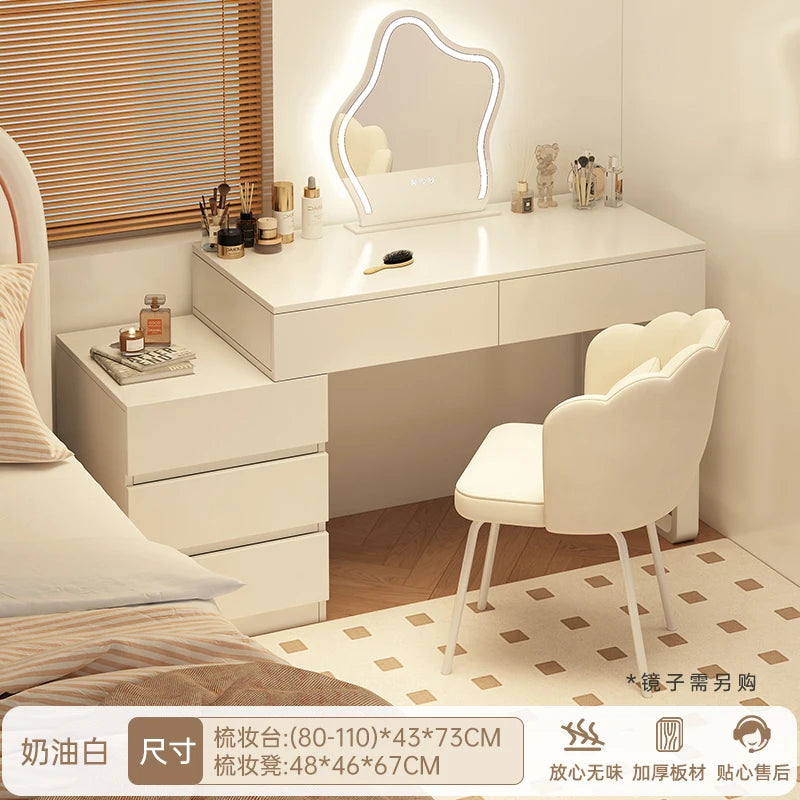 Elegant Minimalist Vanity Table Storage