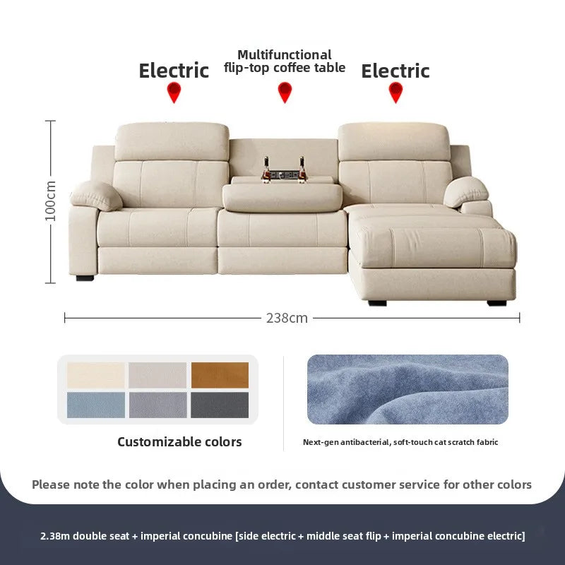 Electric Recliner Sofa Smart Fabric Sofa