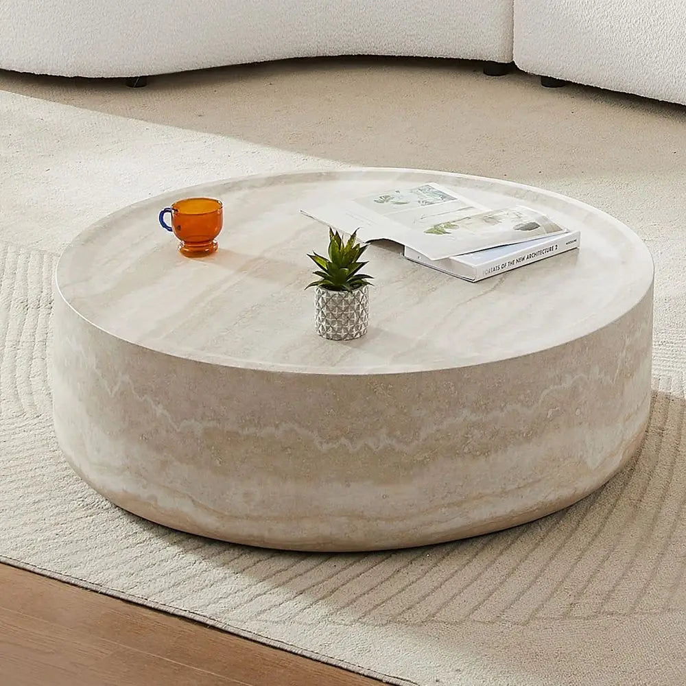 Round Marble Coffee Table,