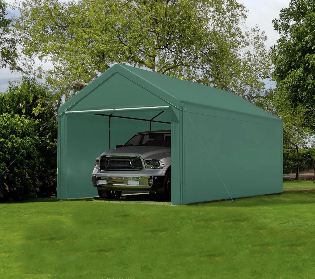 Carport 10x20 Ft Heavy Duty Canopy Steel Canopy