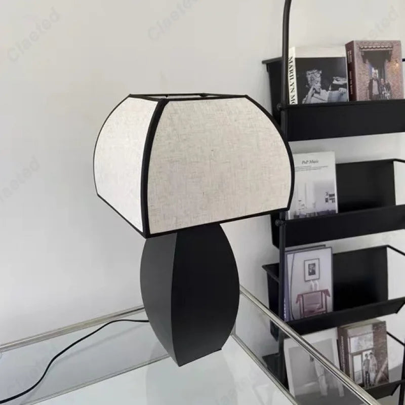 Modern Simple LED Fabric Lampshade Table Lamp