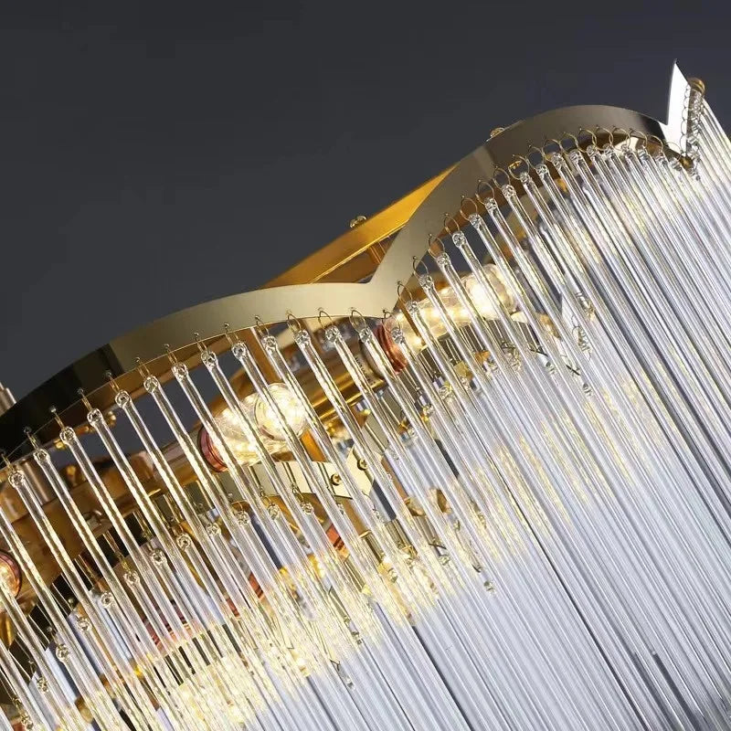 Modern Luxury Crystal Glass LED Chandelier
