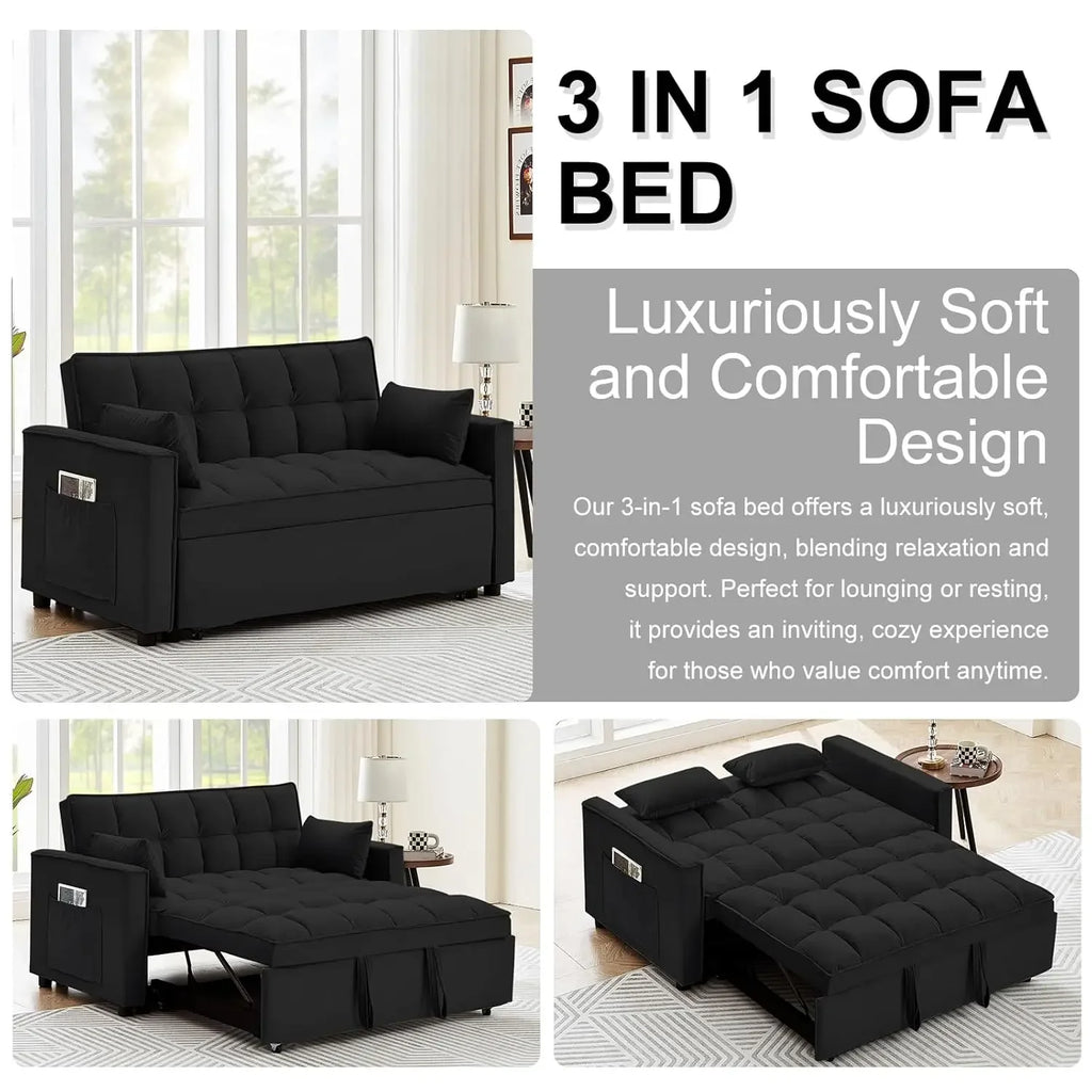 3 in 1 Convertible Sleeper Sofa Bed