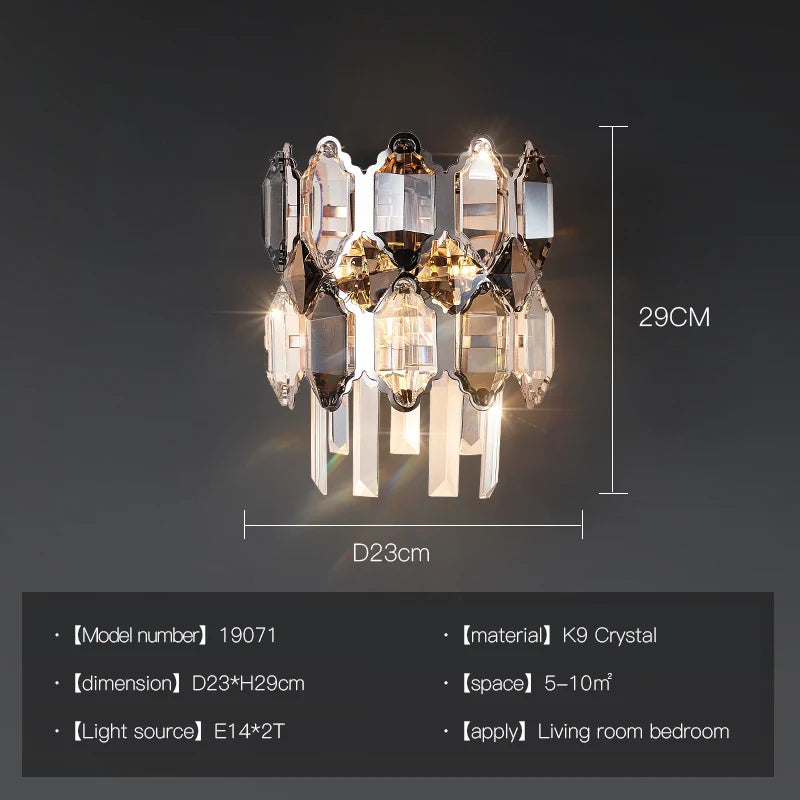 Luxury Crystal Chandelier Postmodern Atmosphere