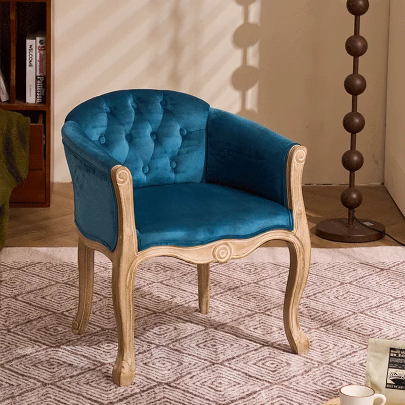 Leisure Sofa Chair, Solid Wood Antique Dining Chair,