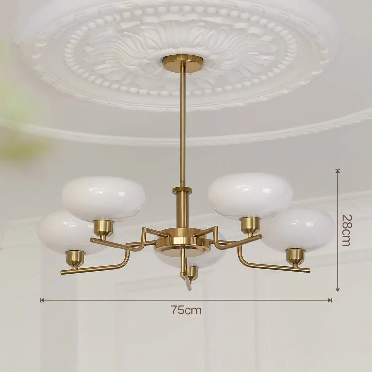 Bauhaus modern French chandelier