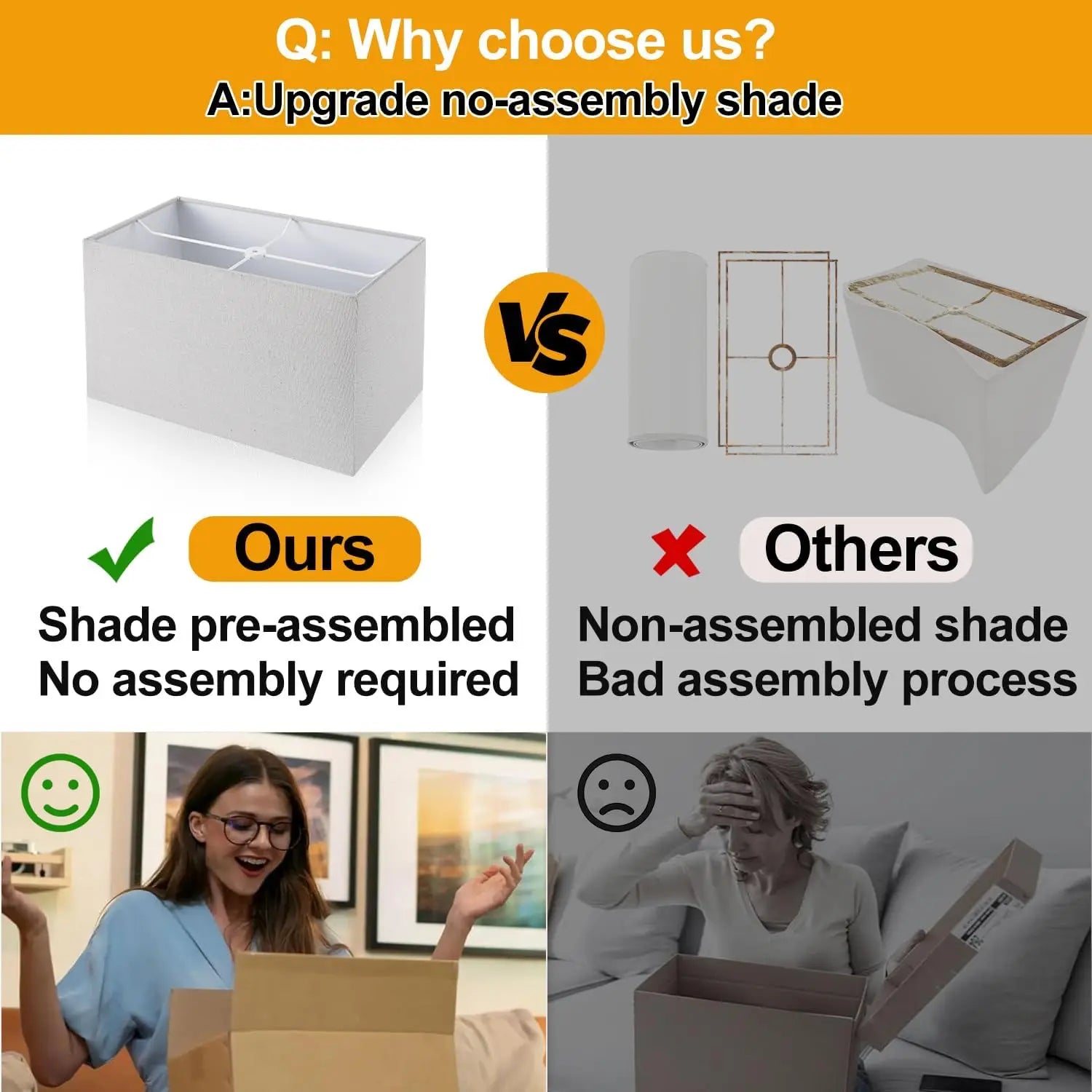 21" Touch Bedside Lamps with 2 USB & AC Outlets,