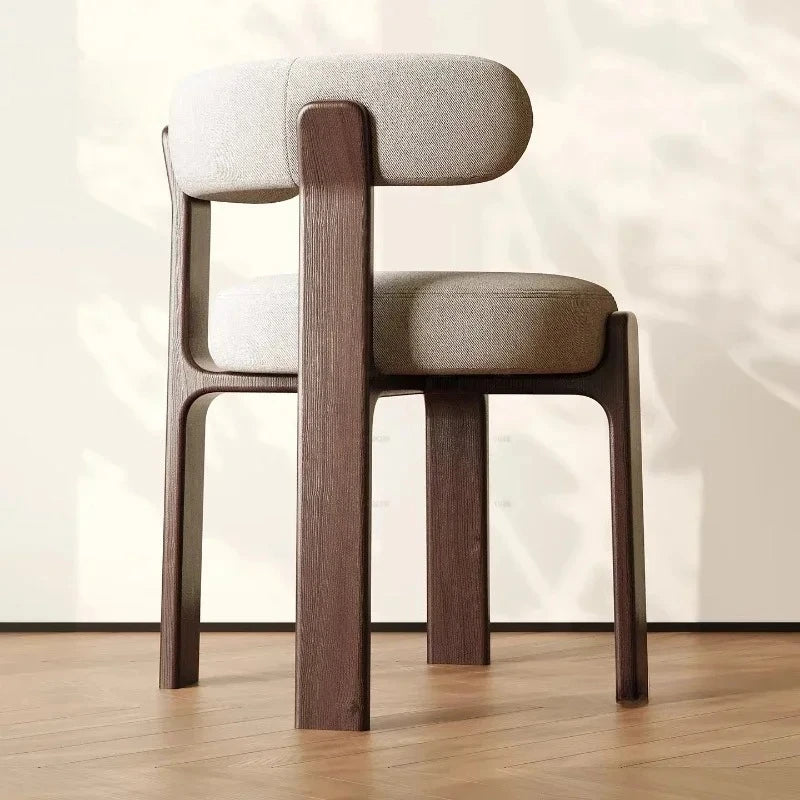 Solid Wood Dining Room Backrest Chairs