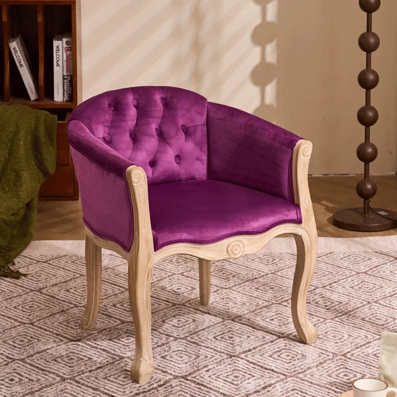 Leisure Sofa Chair, Solid Wood Antique Dining Chair,