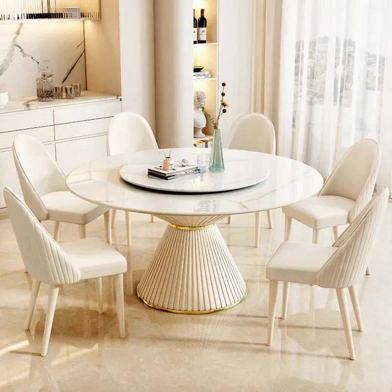 Unique Round Kitchen Dining Table Set