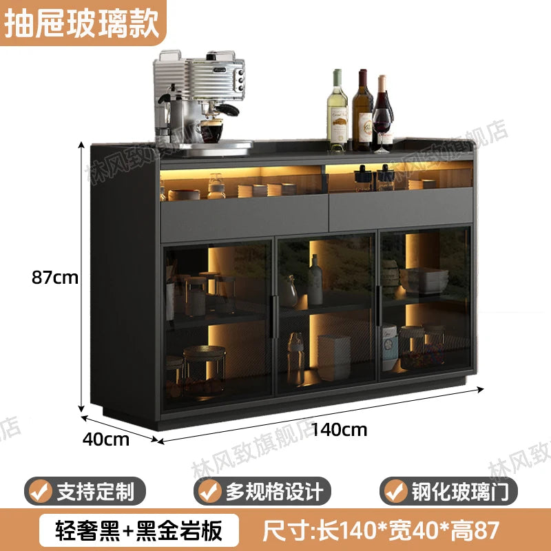 Modern Dining Room Buffet Cabinet with LED