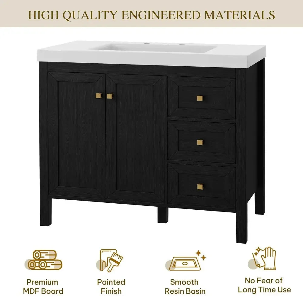 42 Inch Bathroom Vanity with Sink,