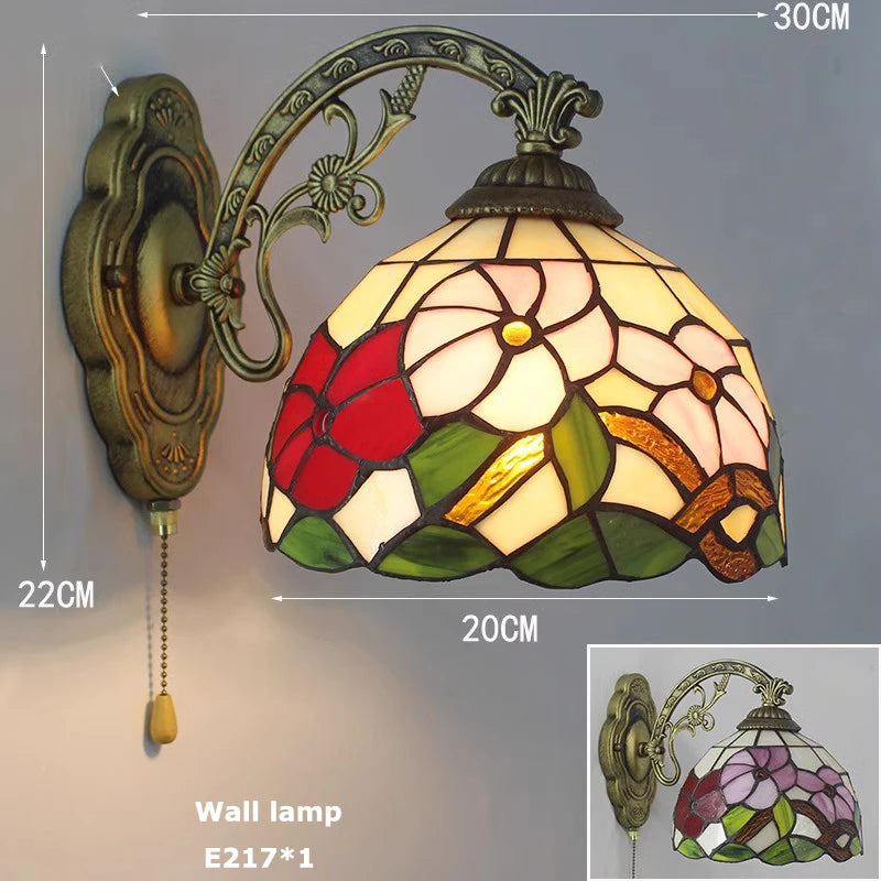Art Deco Tiffany Parrot Designer Chandelier