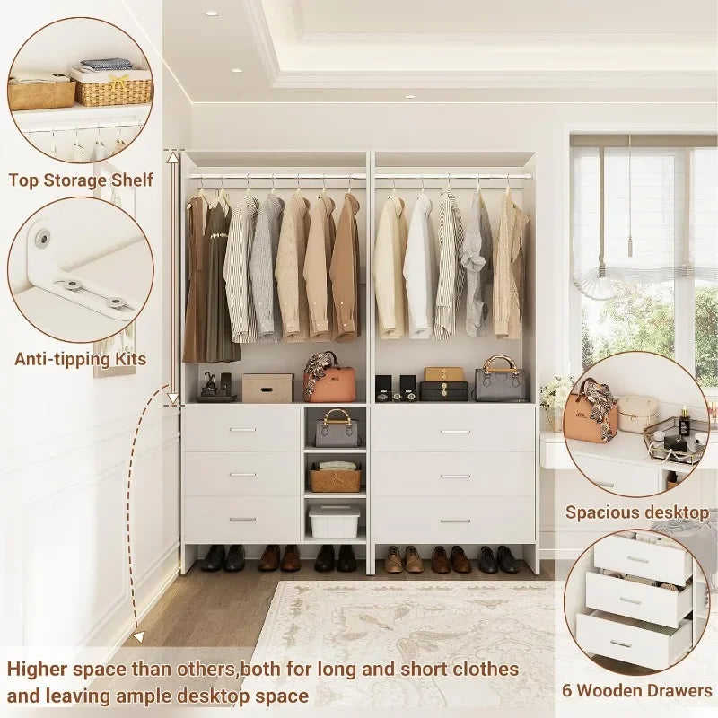 6 Drawers, Closet Organizer System