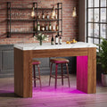 Bar Table with 2Tier Hidden Storage, Counter Height