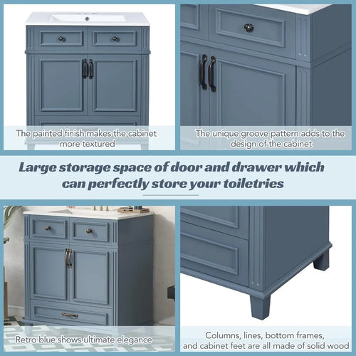 30 Inch Bathroom Vanity with Sink,