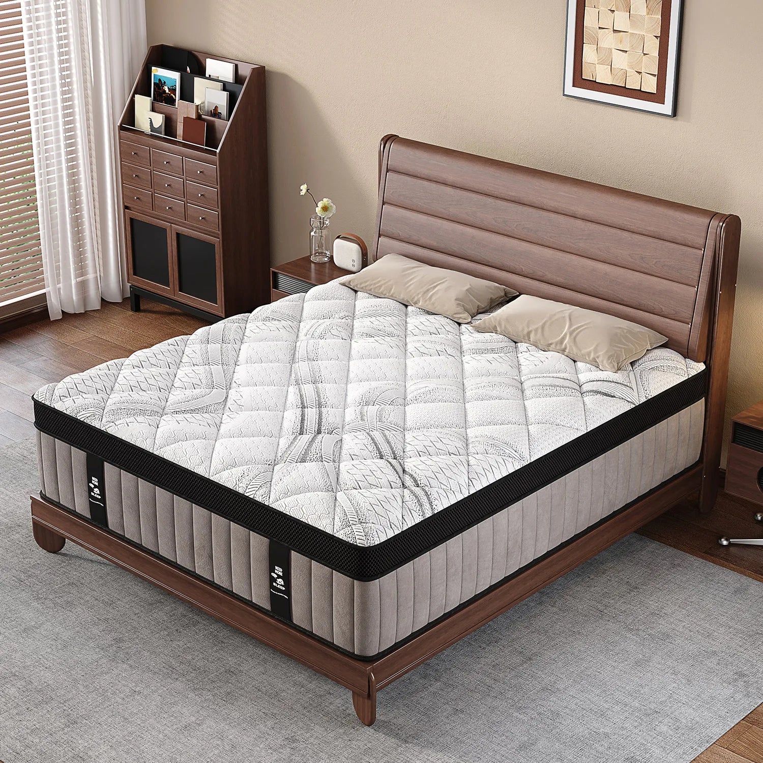 12" 14 Inch Gel Memory Foam Hybrid Mattress