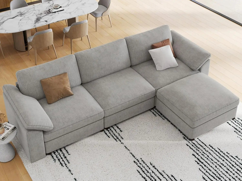 Oversized L Shape Sectional Modular Sofa,