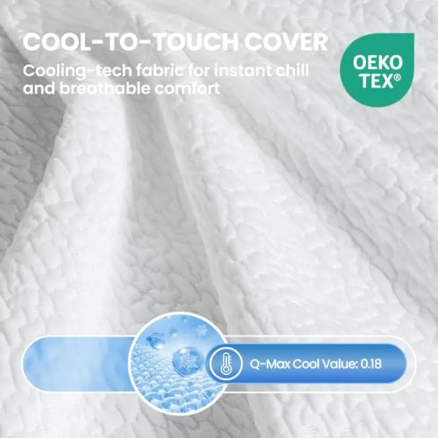 Cooling mattress topper for bedroom