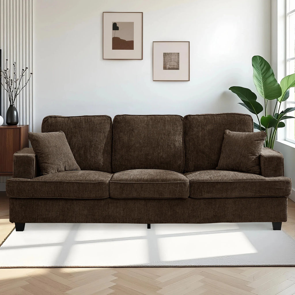 89 inch Cloud Couch Sofa in Chenille with Extra Comfy Soft Seats
