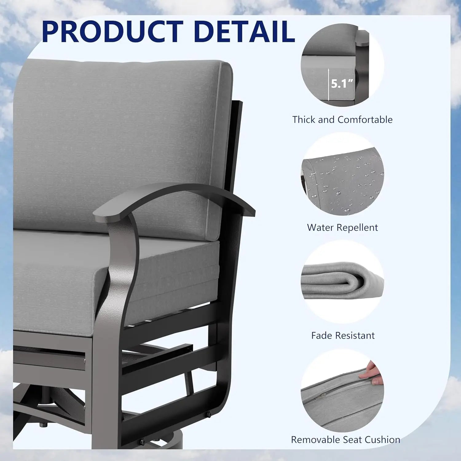 Aluminum Outdoor Patio Furniture Set