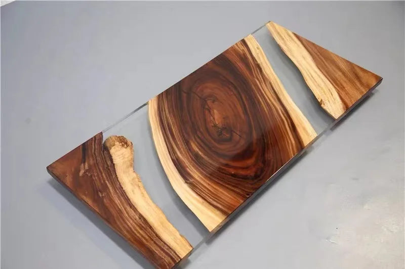 Live Edge Epoxy Resin Dining Tables Solid Walnut Wood Slab