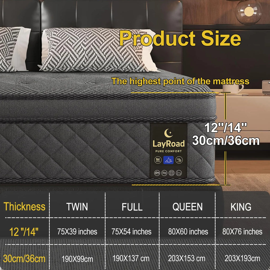 12-14inch Full-Size Memory Foam Mattress