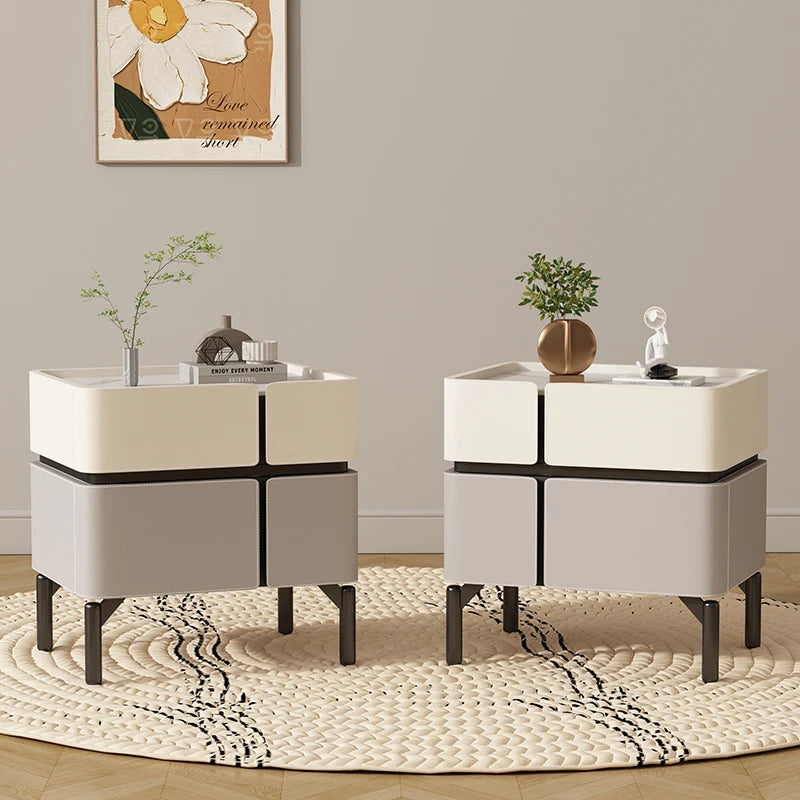 Set Of 2 Modern Luxury Nightstands