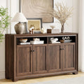 Buffet Cabinet: 4 Doors, Adjustable Shelves