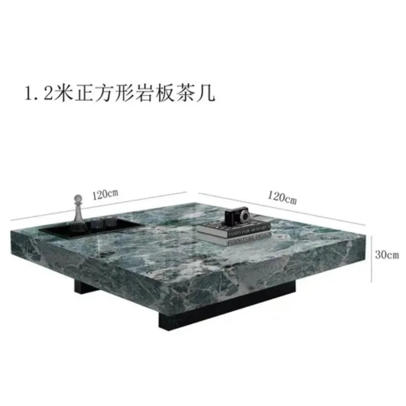 Modern Coffee Table Top Rectangular Stone Marble Top