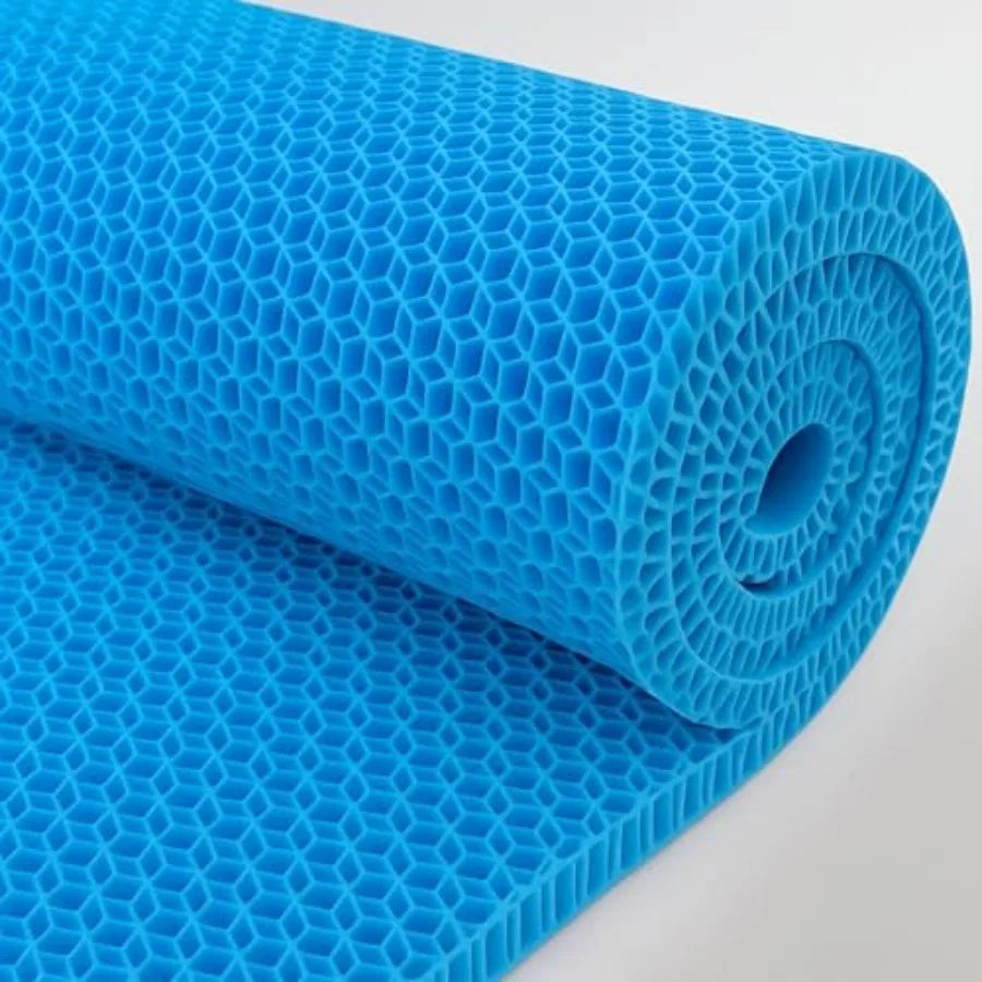 Cooling Gel Mattress Topper - Honeycomb Egg Crate Bed Pad for Hot Sleepers