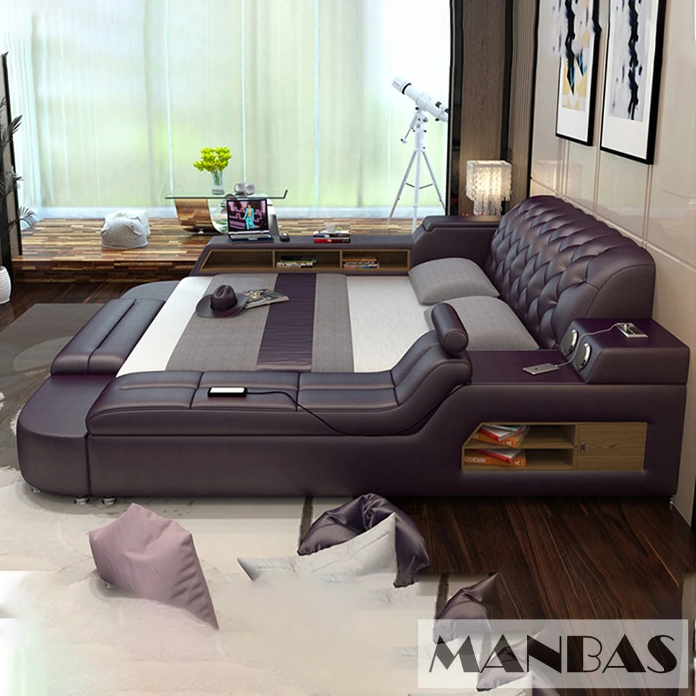Luxury Multi-Functional Upholstered Platform Bed Frame