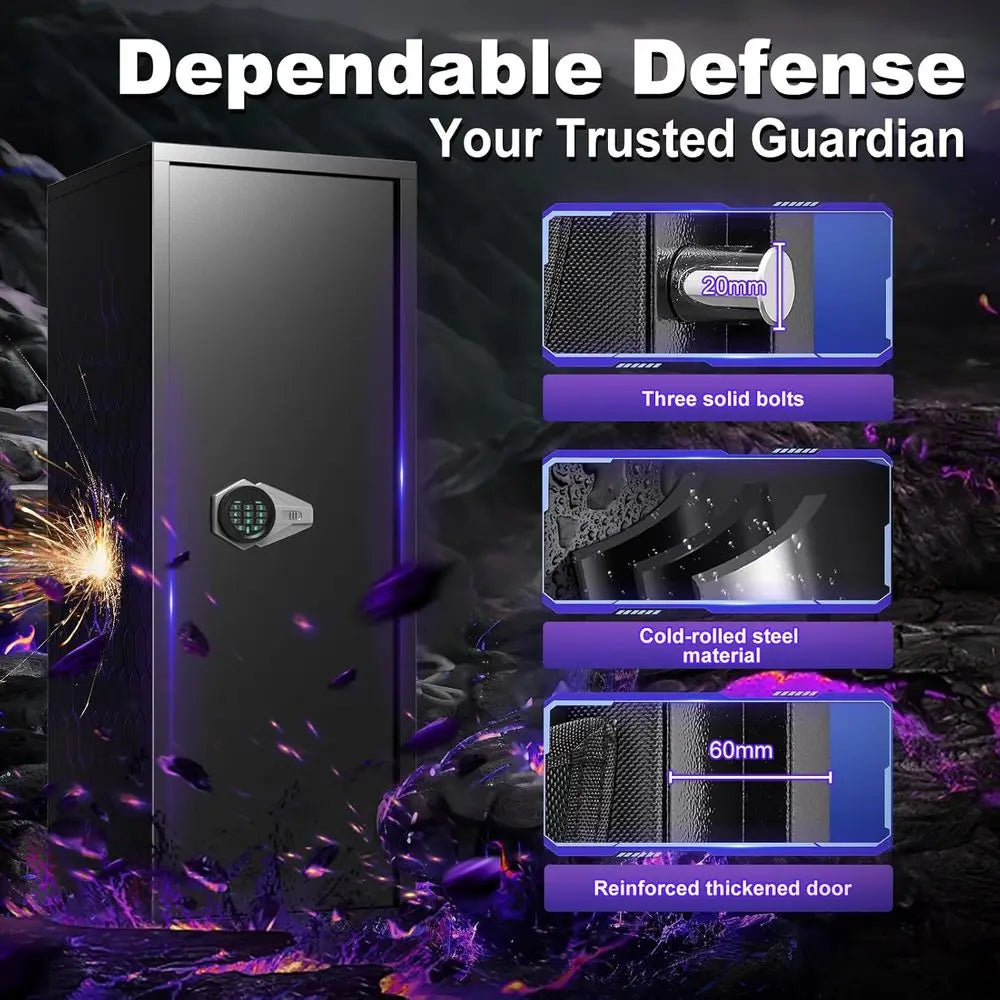 8-10 Gun Safe Cabinet for Rifles Pistols Shotguns