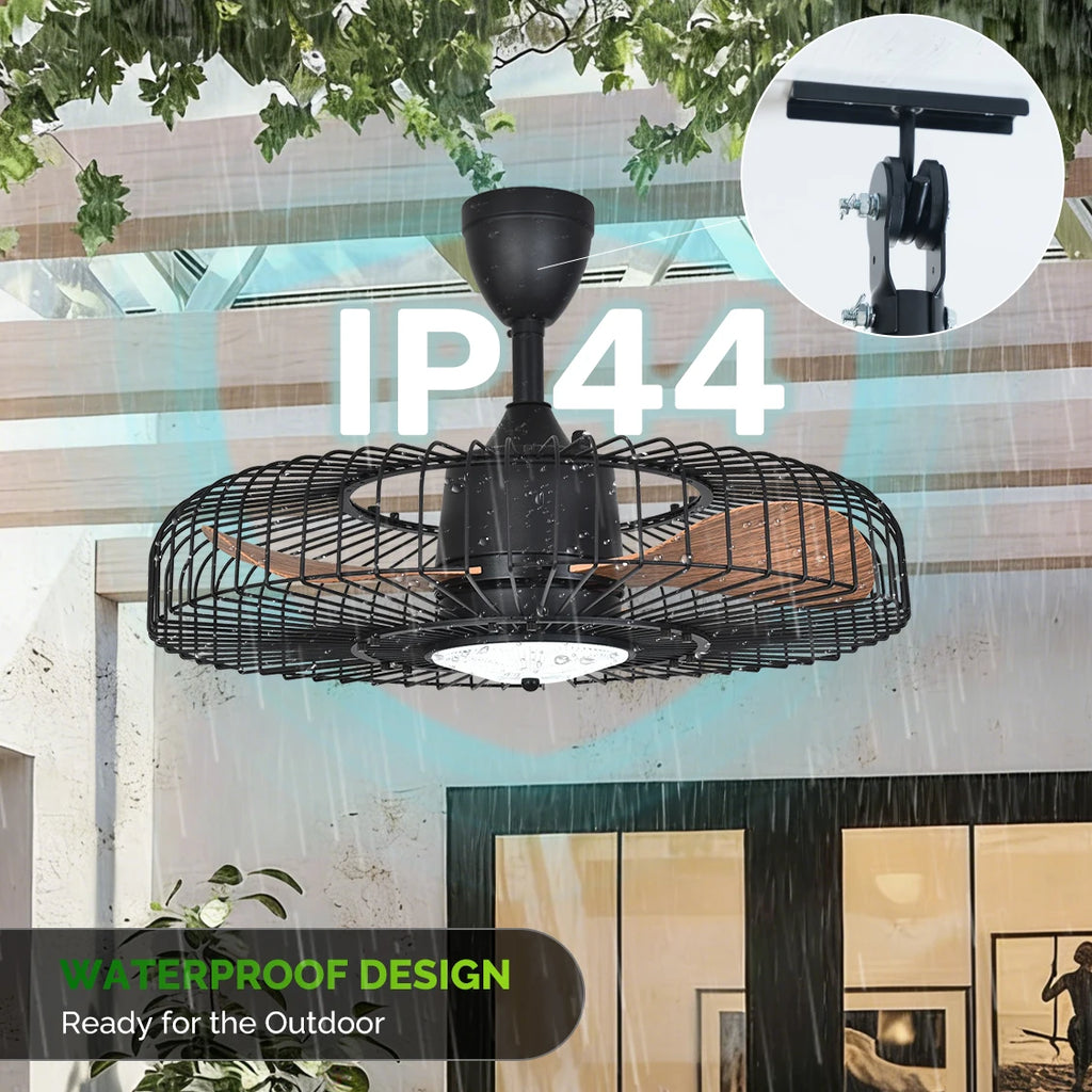 Orison 24" Outdoor Ceiling Fan w/ Light, Weatherproof
