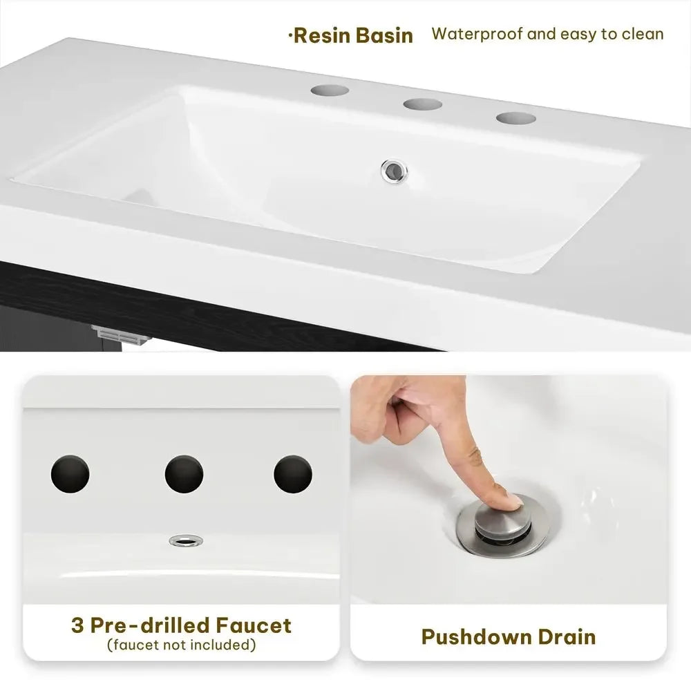 42 Inch Bathroom Vanity with Sink,